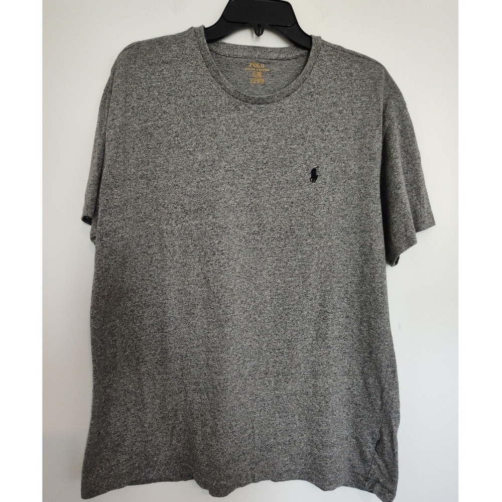 Polo Ralph Lauren Mens‎ Grey Heather Short Sleeve Cotton T-Shirt Size Large L